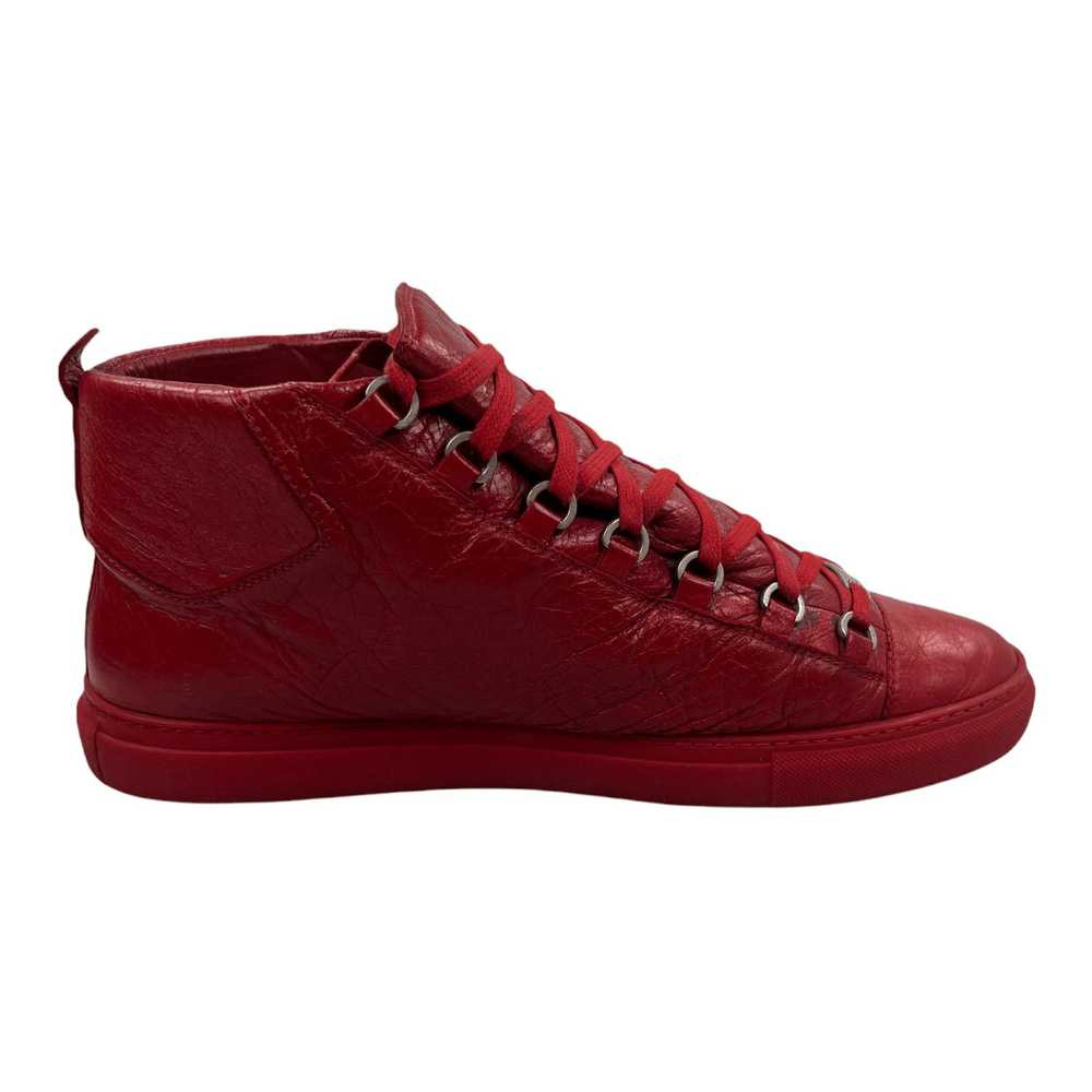 Balenciaga Arena Sneaker High Crackle Leather Red - image 3