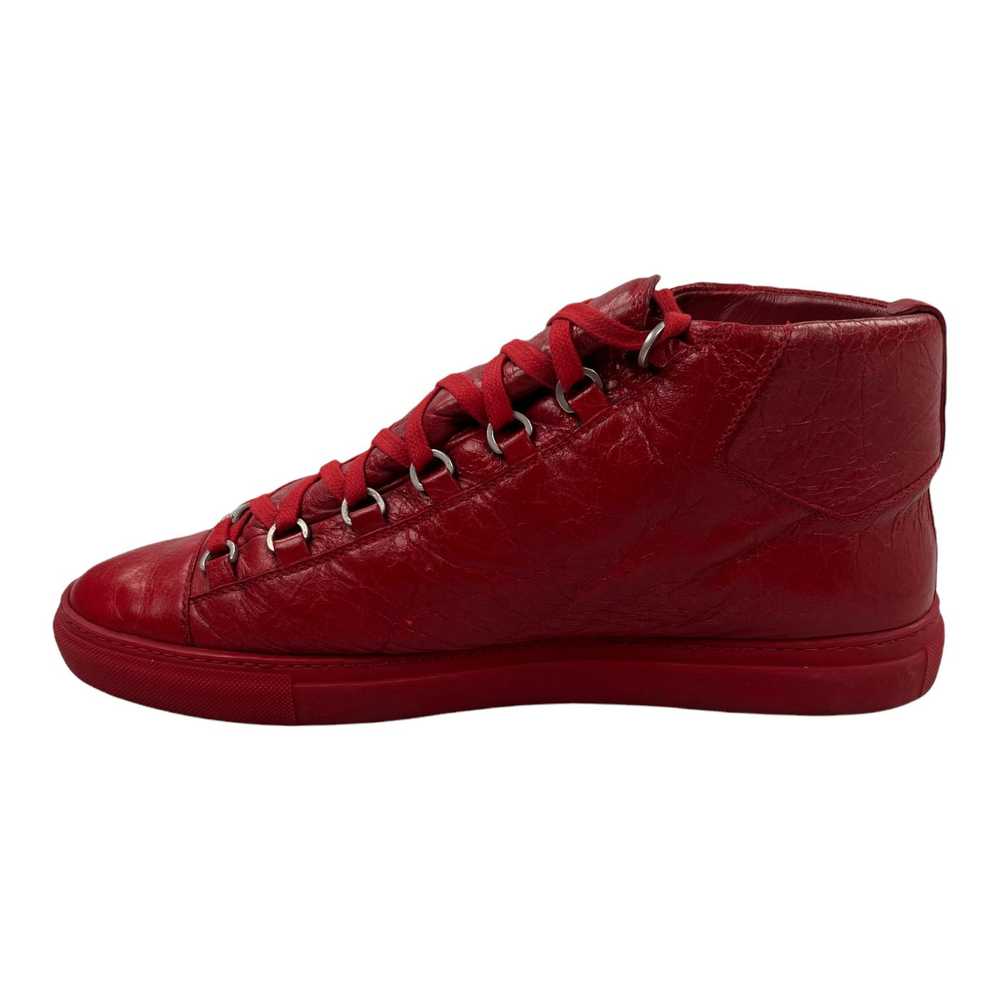 Balenciaga Arena Sneaker High Crackle Leather Red - image 4