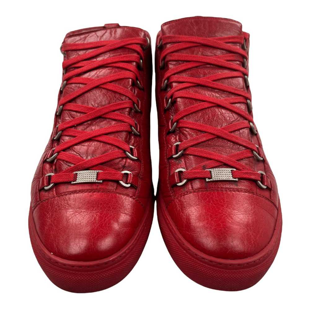 Balenciaga Arena Sneaker High Crackle Leather Red - image 5