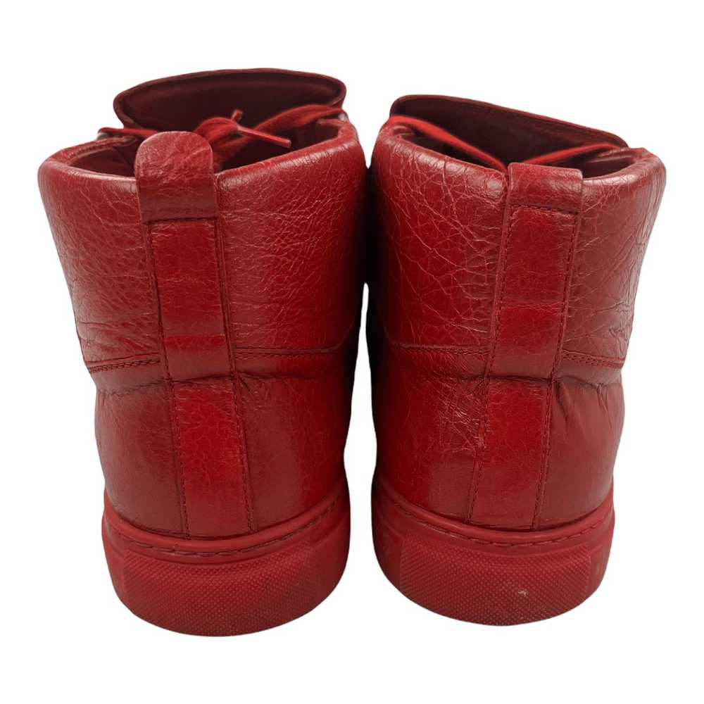 Balenciaga Arena Sneaker High Crackle Leather Red - image 6