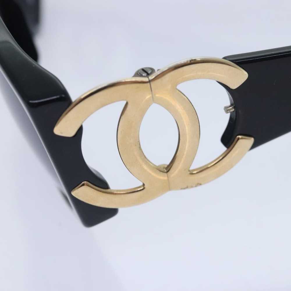 Chanel CHANEL Sunglasses Plastic Metal Black Gold… - image 10