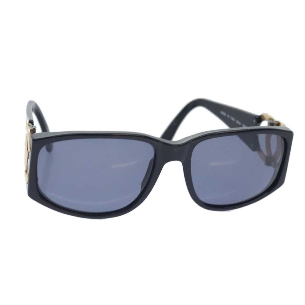 Chanel CHANEL Sunglasses Plastic Metal Black Gold… - image 1