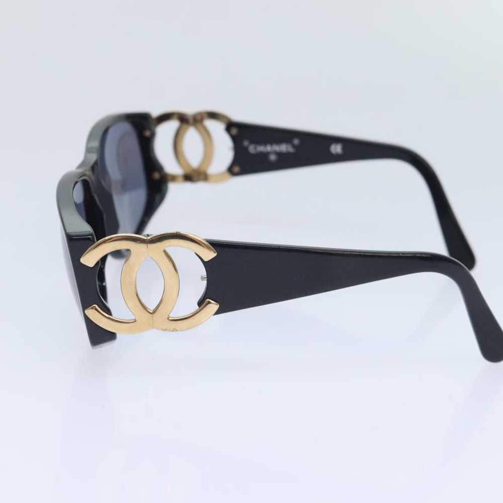 Chanel CHANEL Sunglasses Plastic Metal Black Gold… - image 5