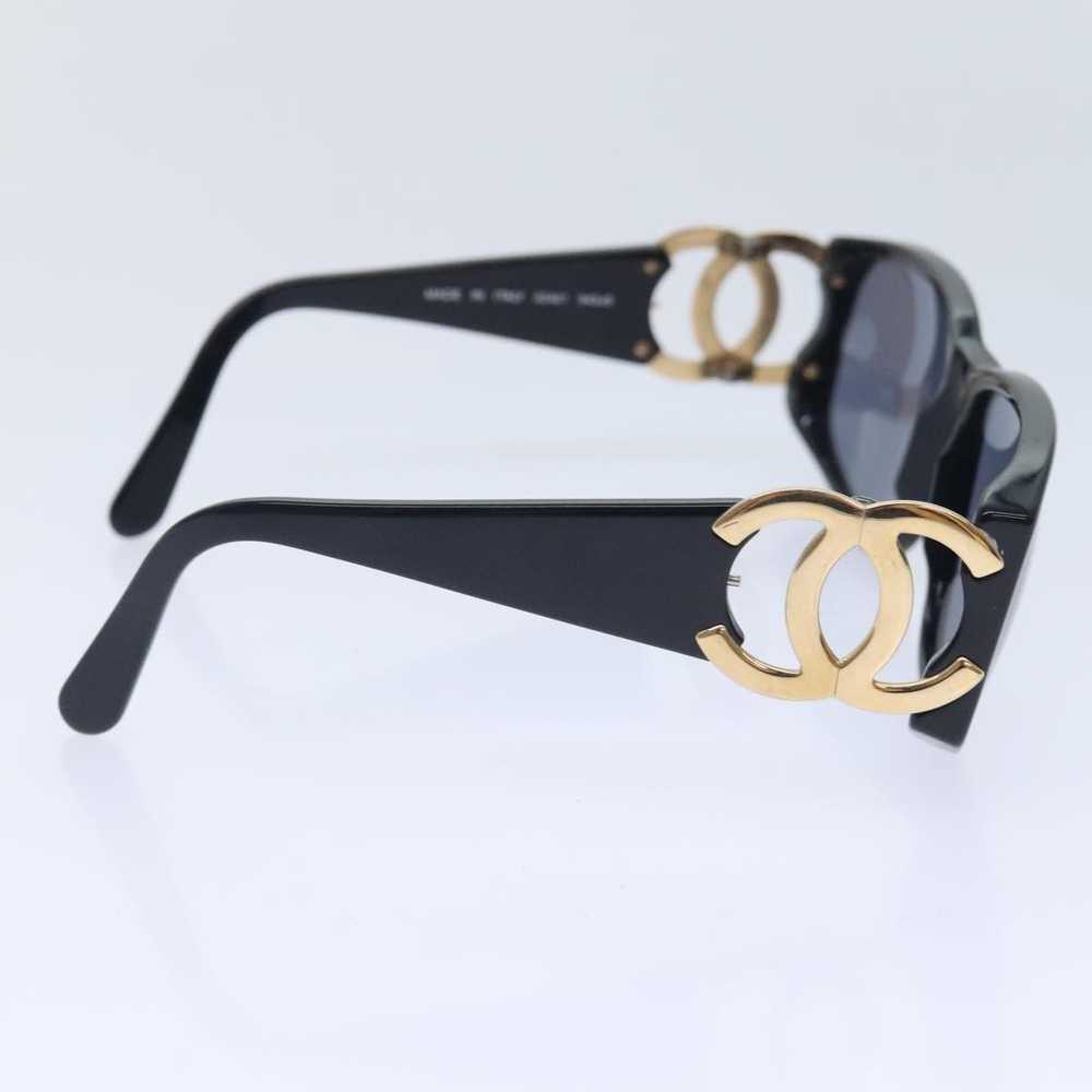 Chanel CHANEL Sunglasses Plastic Metal Black Gold… - image 6