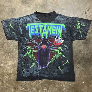 Band Tees × Kanye West × Vintage 1990’s TESTAMENT… - image 1