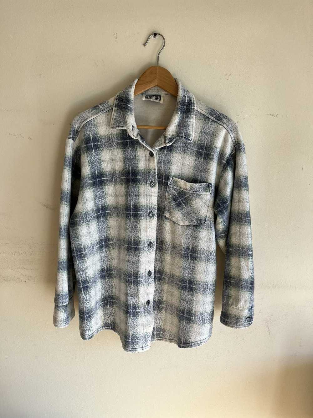 Vintage Nicely Faded Vintage Flannel Ski Grunge O… - image 3