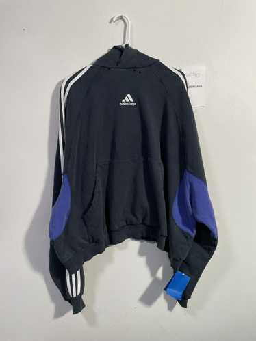 Balenciaga Balenciaga x Adidas Distressed Hoodie - image 1