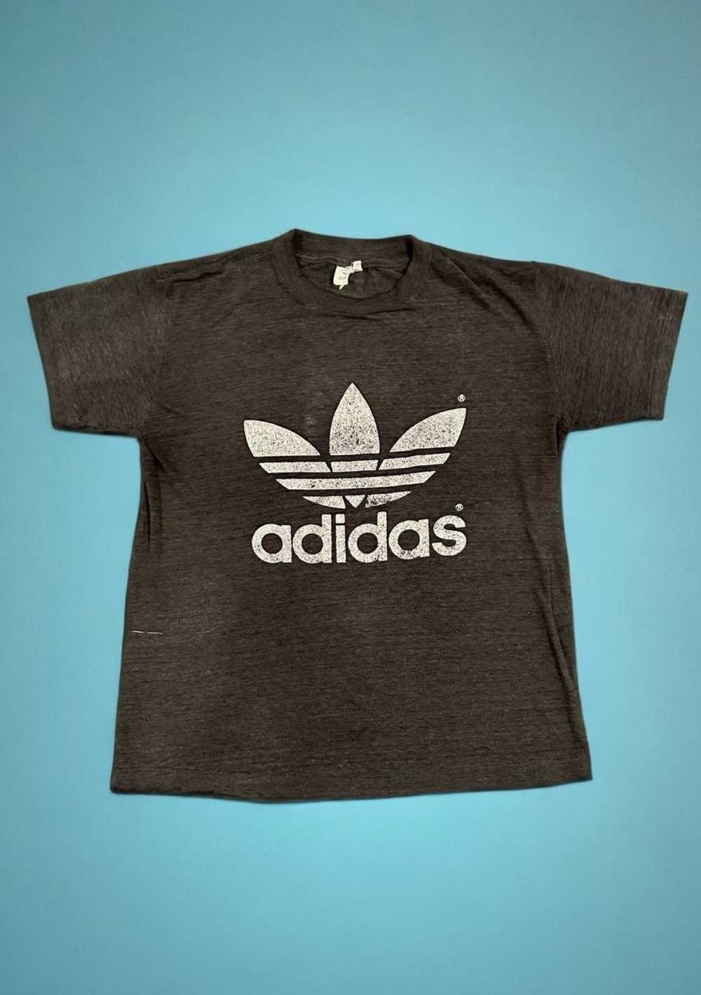 Adidas Vintage 1970s/80s Rare Adidas T-Shirt - image 1