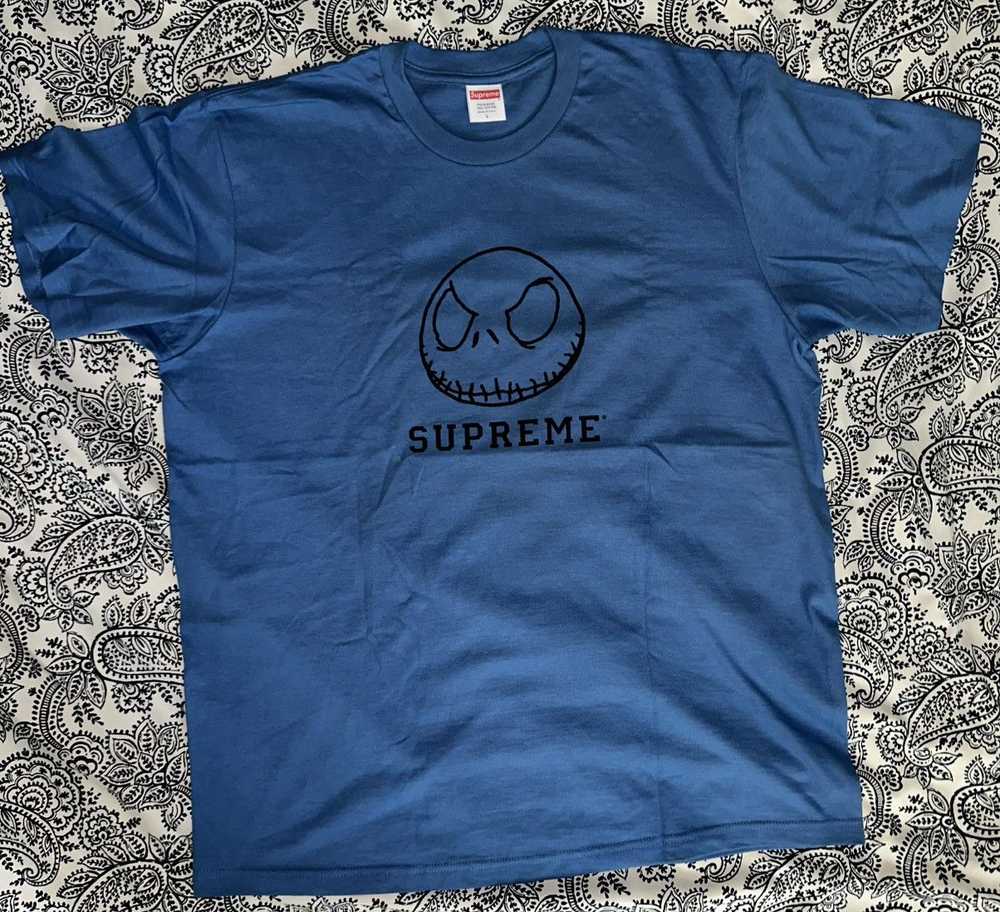 Supreme Supreme Skeletons Tee Faded Blue - image 1