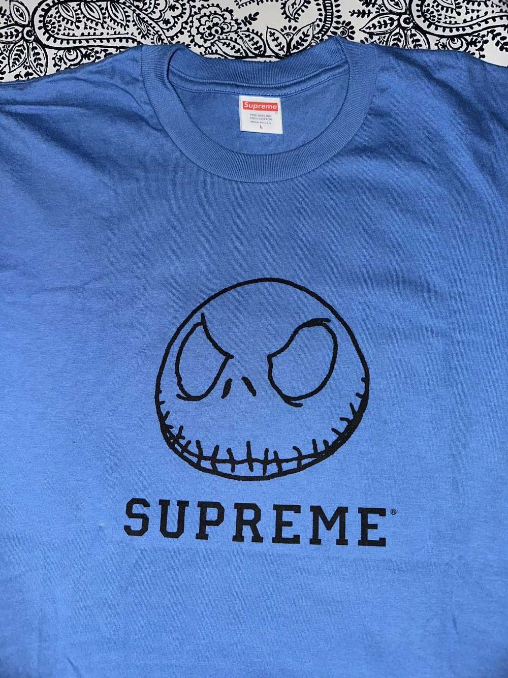 Supreme Supreme Skeletons Tee Faded Blue - image 3