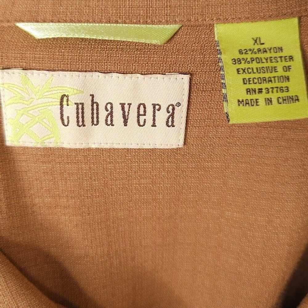 Cubavera Cubavera Camp Shirt Mens Size XL Brown C… - image 4