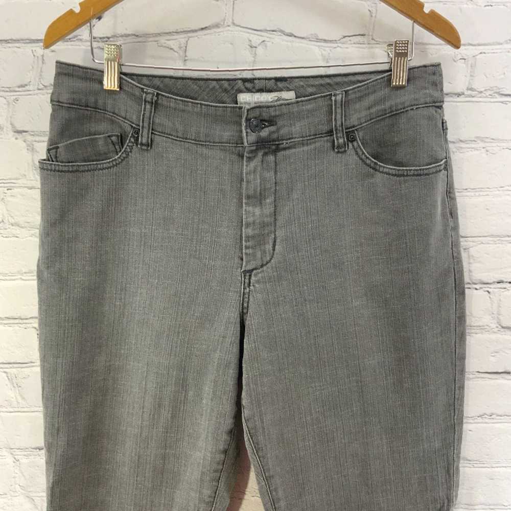 Vintage High Waisted Gray Bootcut Jeans for Women… - image 2