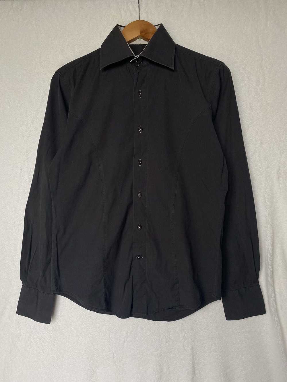 Carven Black Cotton Button Up Long Sleeve Shirt - image 2