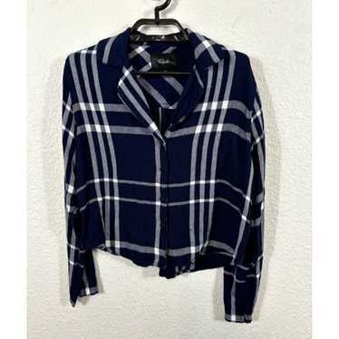 Rails Rails Top Womens XS Cropped Plaid Flannel B… - image 1