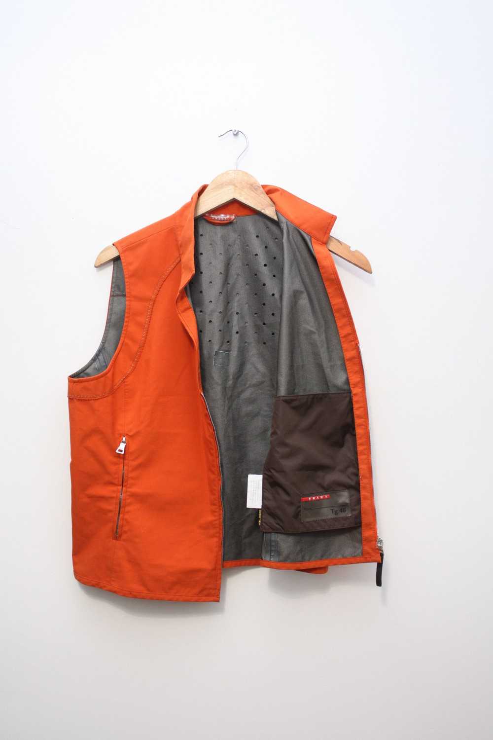 Prada Prada Gore-Tex Vintage Orange Vest Women's … - image 2