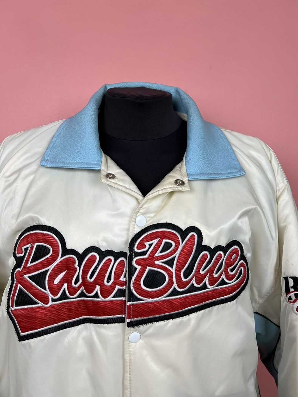 Streetwear × Vintage Raw blue bomber vintage rare… - image 2