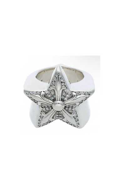 Chrome Hearts Chrome Heart Diamond Star Pave Ring