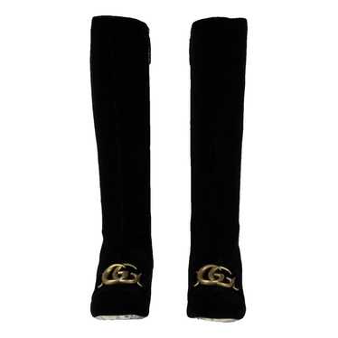 Gucci Marmont velvet boots - image 1