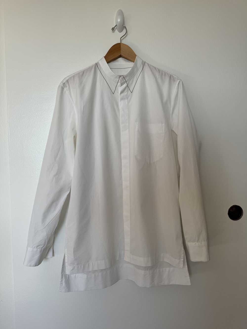 Maison Margiela trompe l'oeil collar button up si… - image 1