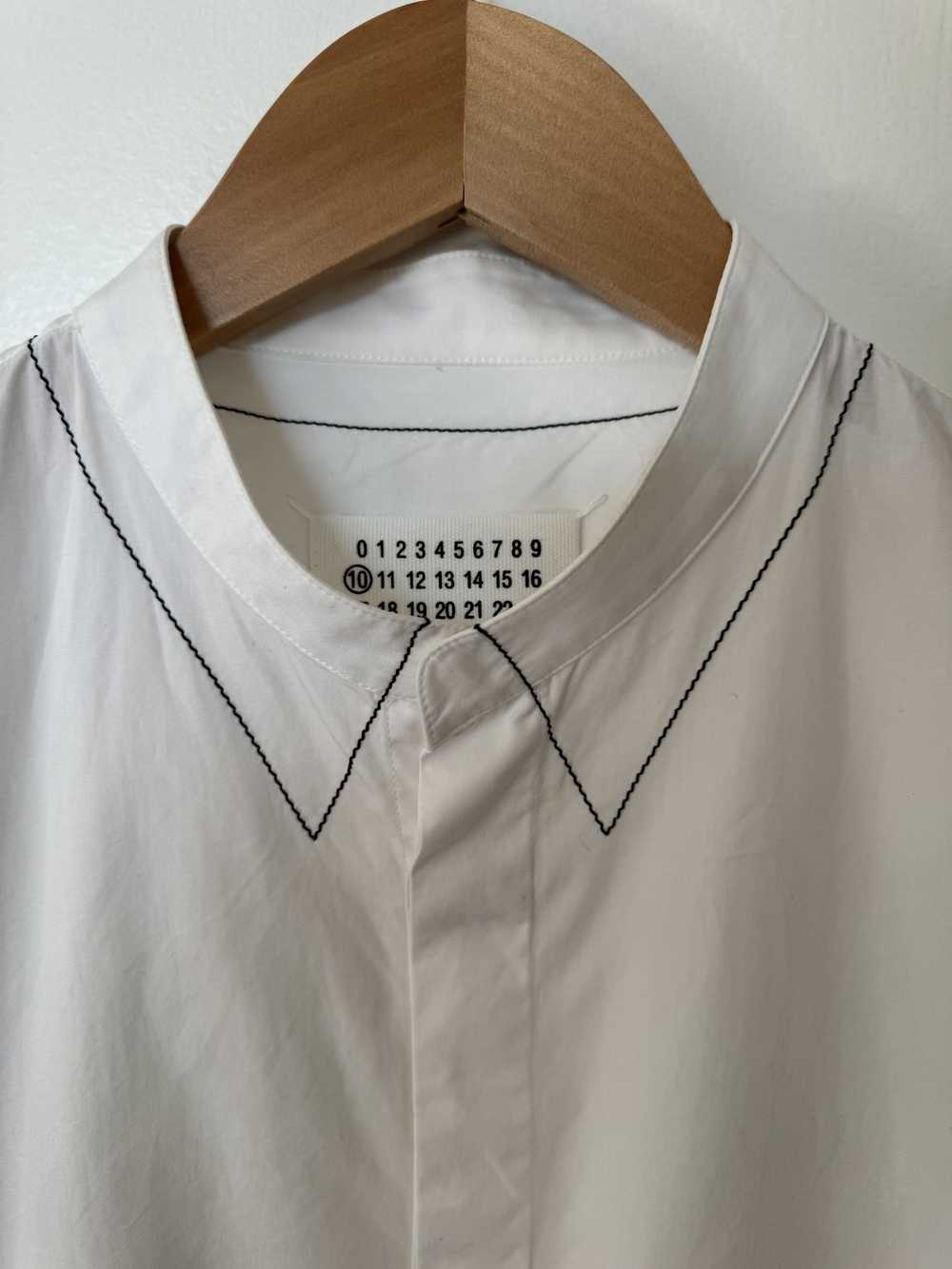 Maison Margiela trompe l'oeil collar button up si… - image 3