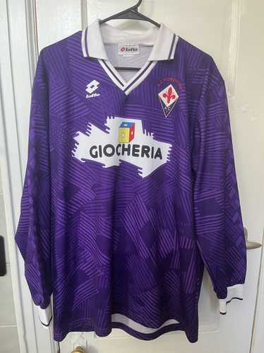 Lotto × Soccer Jersey × Vintage RARE Fiorentina 91