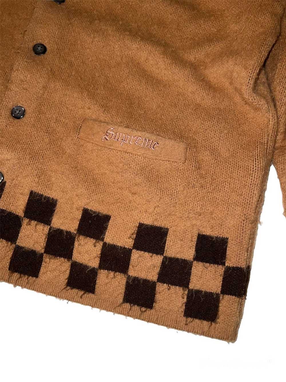 Supreme Supreme Brushed Checkerboard Cardigan - image 2