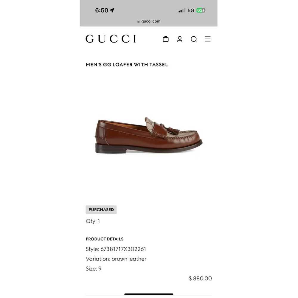 Gucci Leather flats - image 6