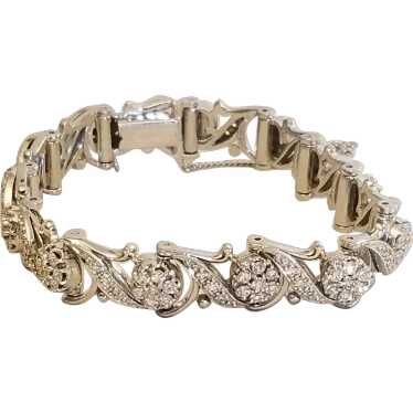 Ladies 18kt White Gold Jabel Diamond Bracelet