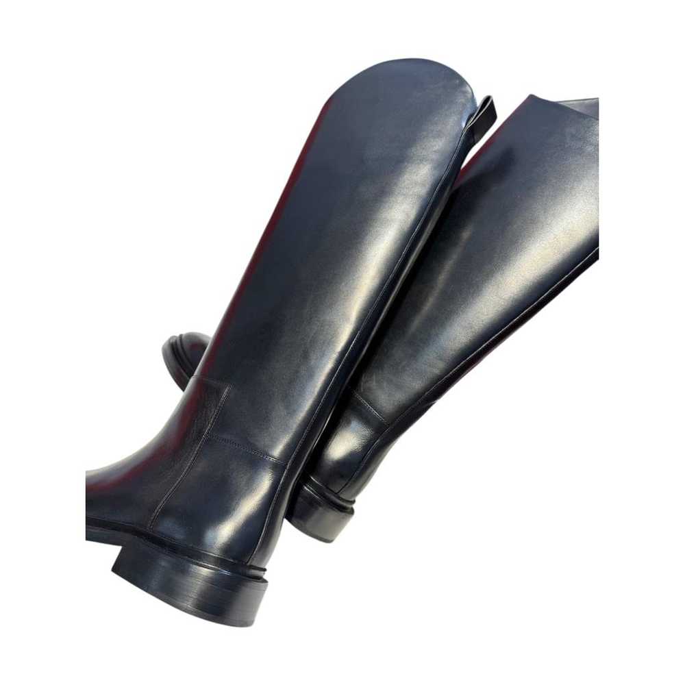 Jil Sander Leather riding boots - image 3