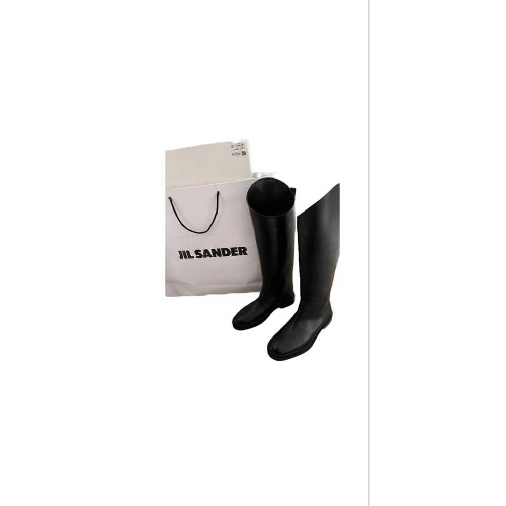 Jil Sander Leather riding boots - image 7