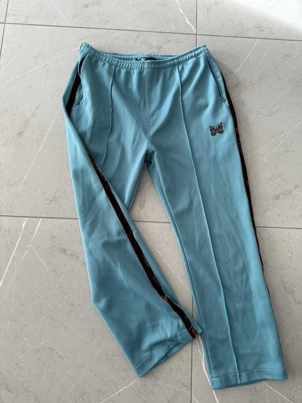 Needles Needles velvet stripe track pants - image 2