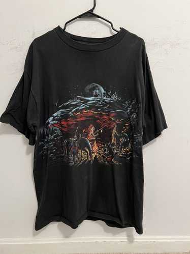 Vintage 1994 Native American Campfire Scenic Tee W