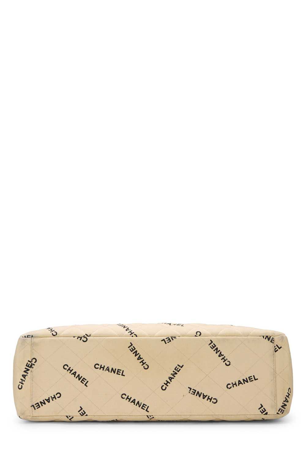 Beige Logo Canvas Half Flap Maxi - image 5