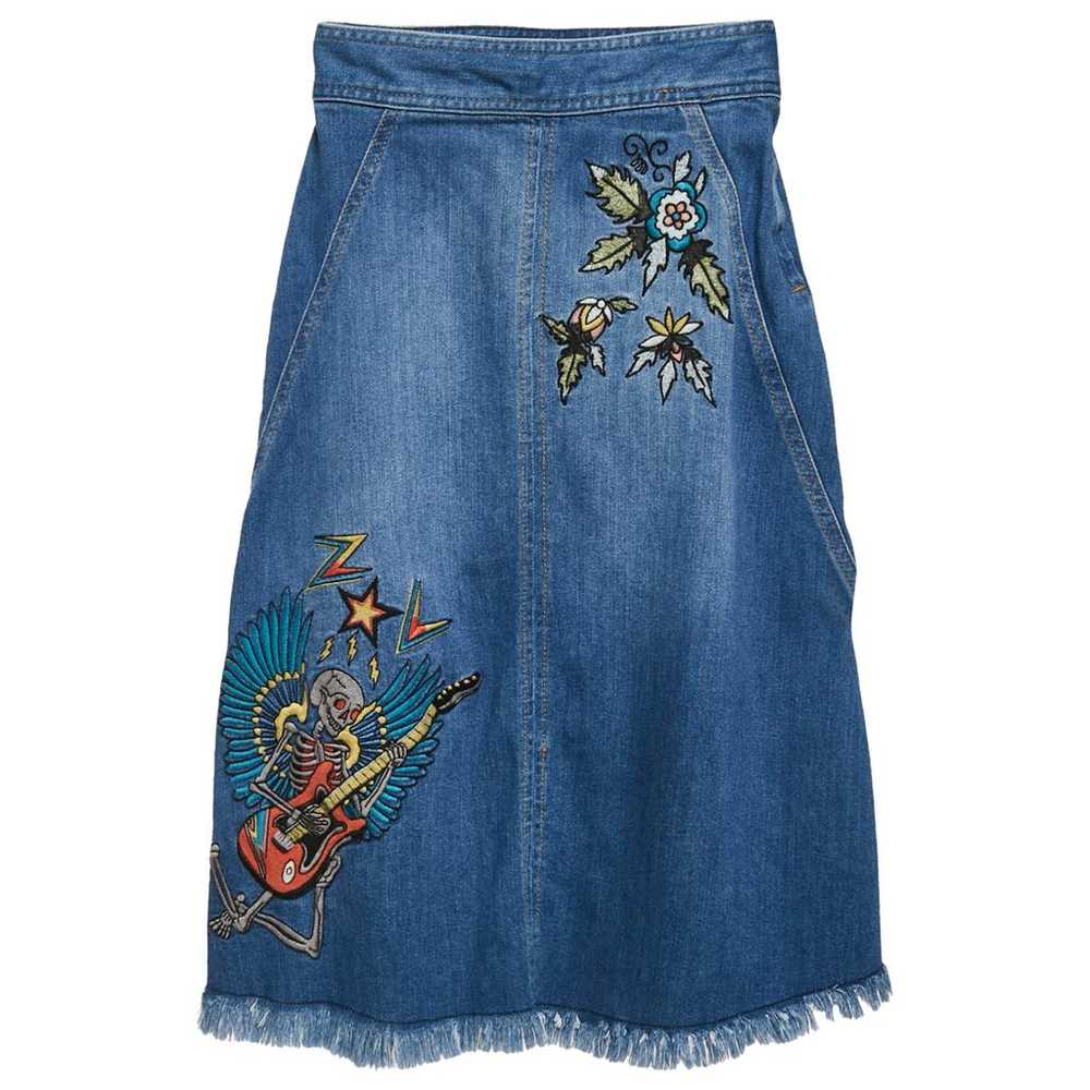 スカート ZADIG & VOLTAIRE Woman Skirt Blue WWSK01601 404 Zadig&Voltaire Jaylal Skirt - Blue - Women | WWSK01601404