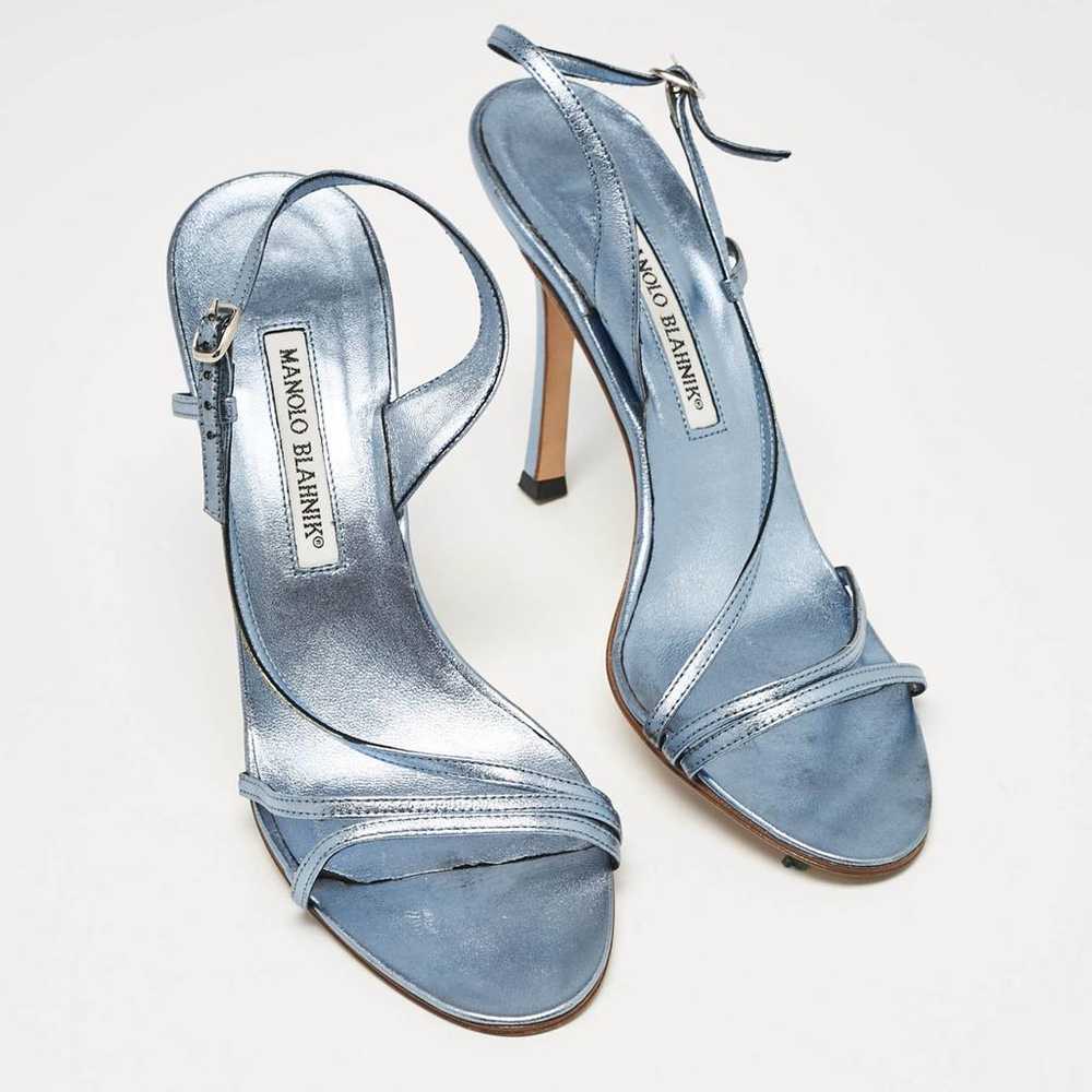 Manolo Blahnik Patent leather sandal - image 3