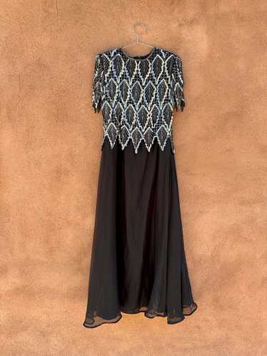 Gunit Beaded & Sequined Evening Dress