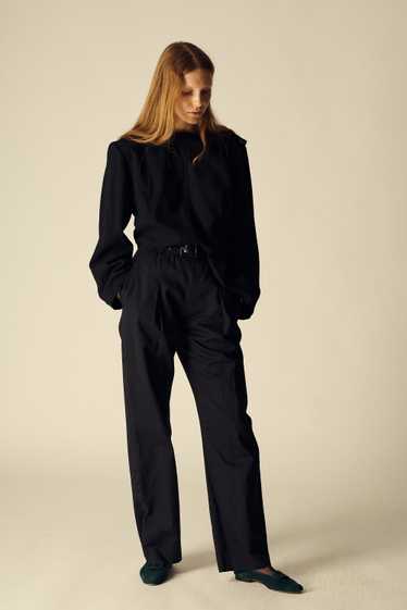 Ysl Black Cotton Trousers