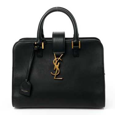 SAINT LAURENT Smooth Calfskin Small Monogram Cabas