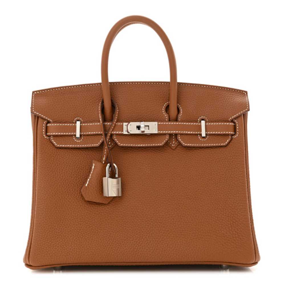 HERMES Togo Birkin 25 Gold - image 1