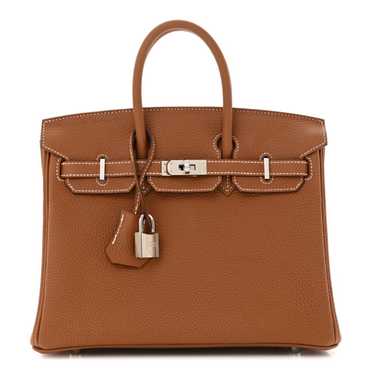 HERMES Togo Birkin 25 Gold - image 1