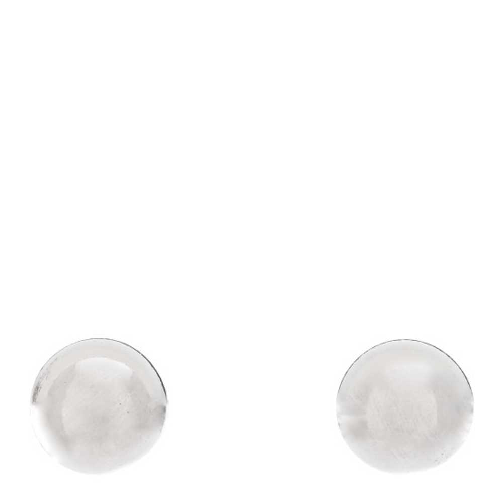 TIFFANY Sterling Silver 10mm HardWear Ball Earrin… - image 1