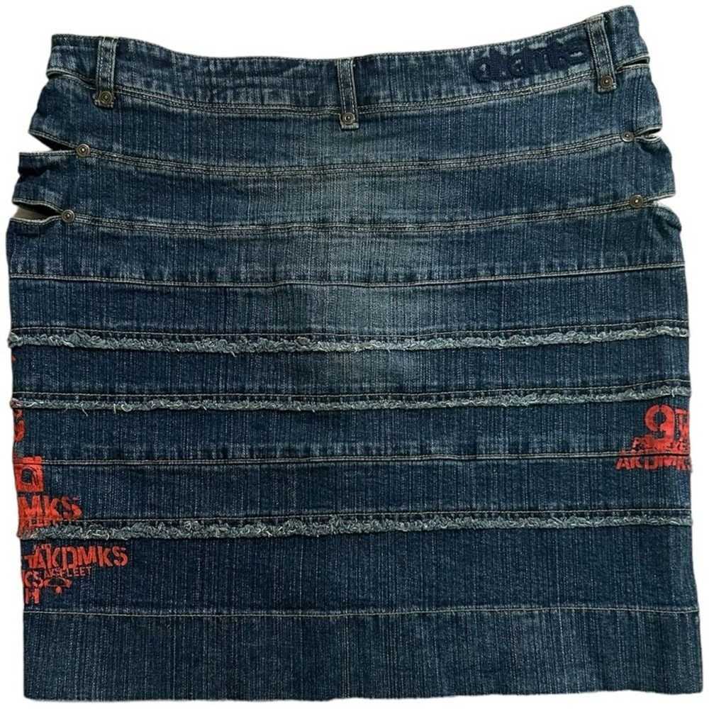 Akademiks Akdmks Y2K Sexy Patch Painted Denim Cut… - image 3