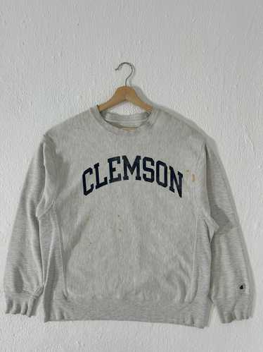 Vintage Distressed Clemson Champion Crewneck Sweat