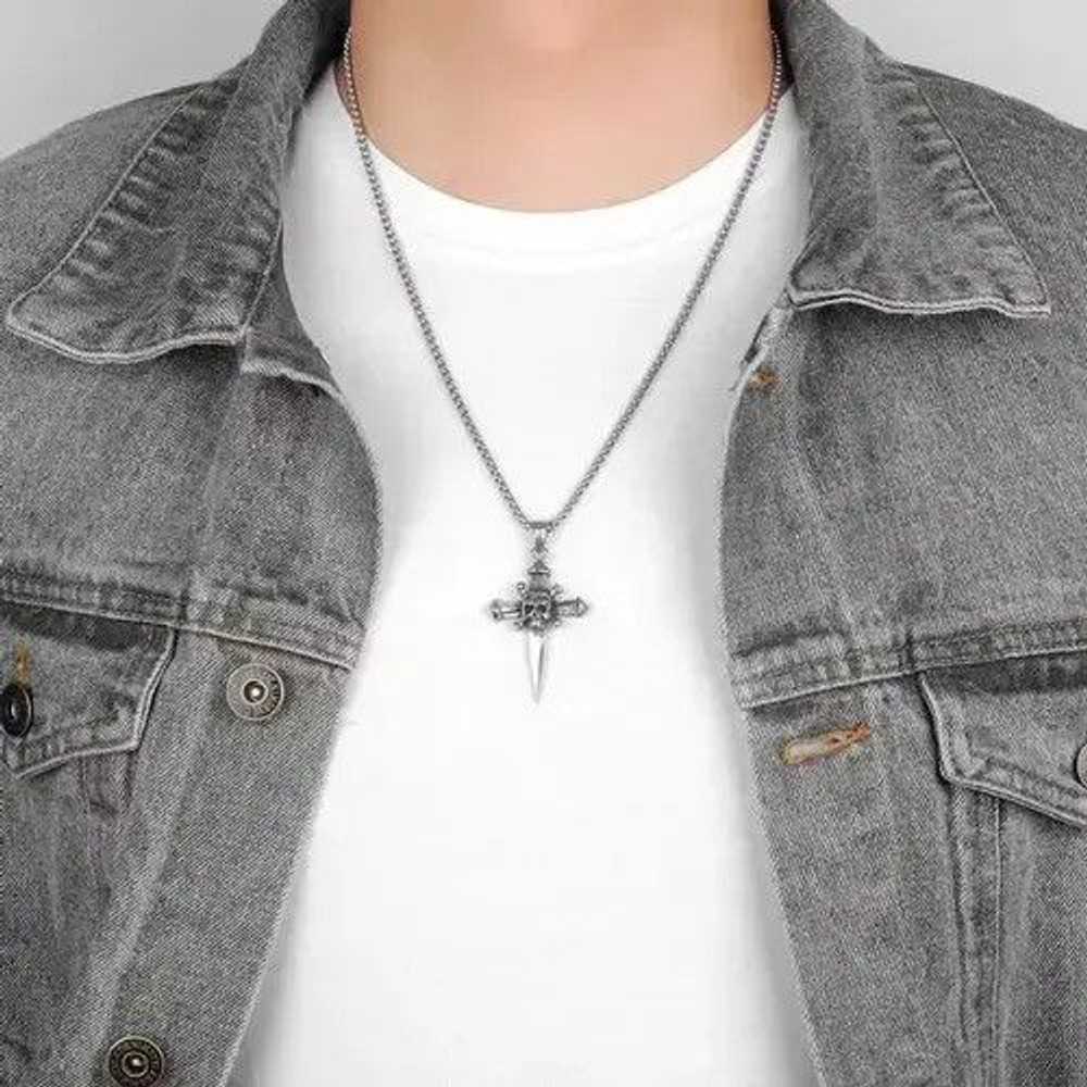 Jewelry × Skulls × Streetwear Gothic Skull Cross … - image 2