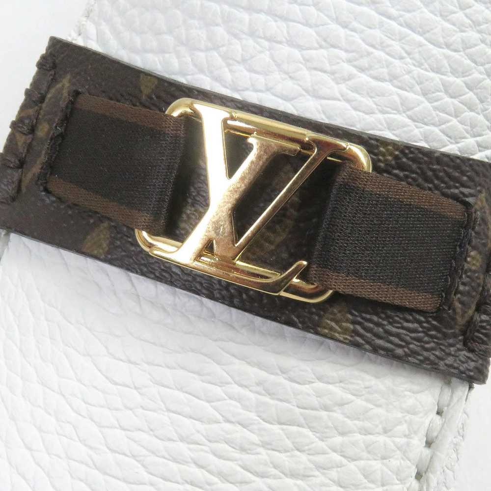 LOUIS VUITTON loafers leather white LV Hockenheim… - image 7