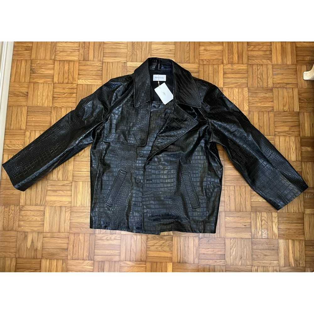 The Frankie Shop Vegan leather biker jacket - image 5