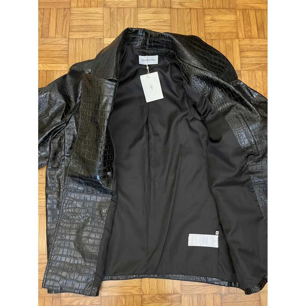 The Frankie Shop Vegan leather biker jacket - image 8