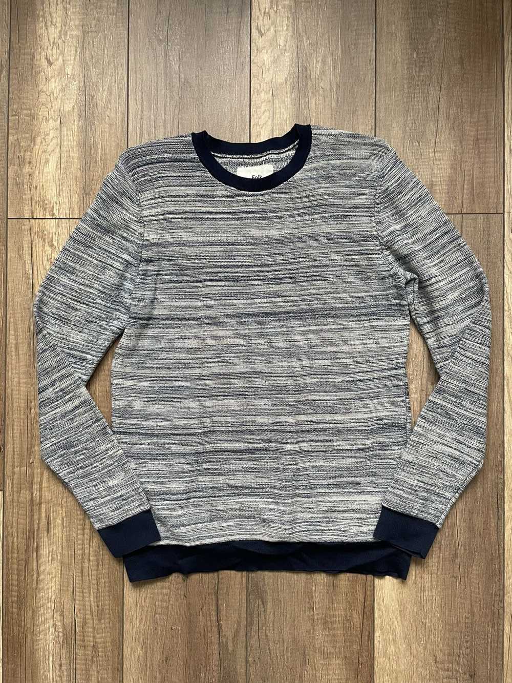 Designer × Folk × Streetwear Folk Sweatshirt Size… - image 1