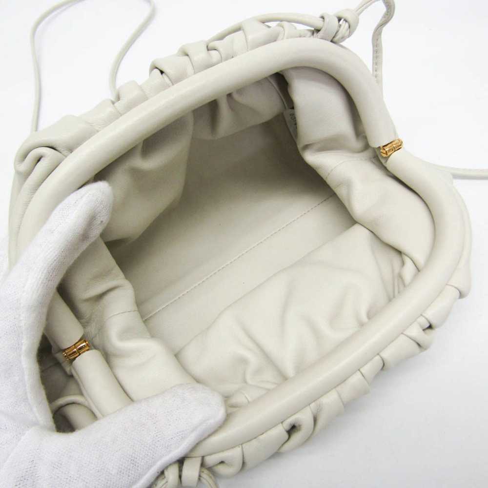 Bottega Veneta Mini Pouch White Leather Clutch Ba… - image 4