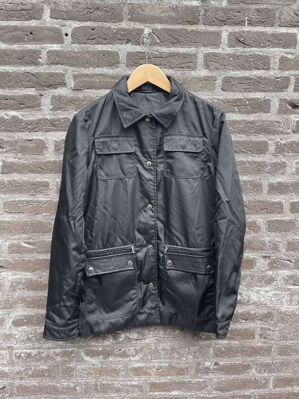 Prada Nylon Light Jacket with Leather Applications - image 1